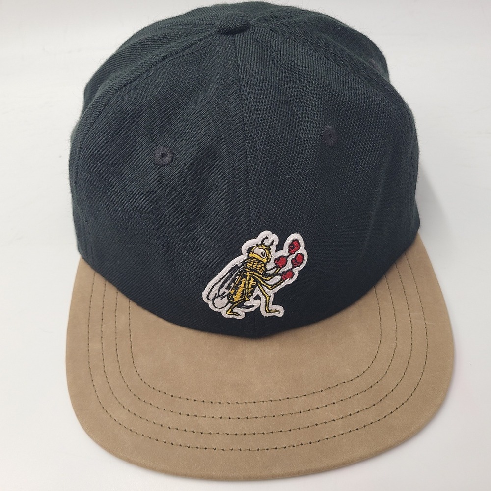 Vans Hat Snapback Black Brown Hornet Boxing Skate Skateboard Surf Wool Blend Men